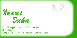 noemi duka business card