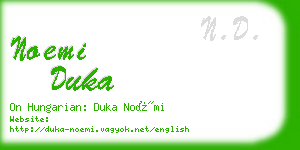 noemi duka business card